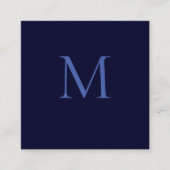 Black Rock Deep Blue Classique Monogram Begleitkarte (Vorderseite)