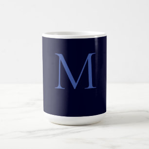 Black Rock Deep Blue Classique Monogram Kaffeetasse