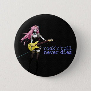 Black Rock "n Roll Button 