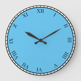 Black Roman Number Face & Trim Clock Face Clock Große Wanduhr