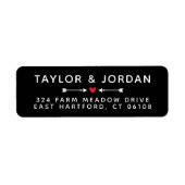 Black Romantic Arrows & Red Heart Wedding (Vorne)