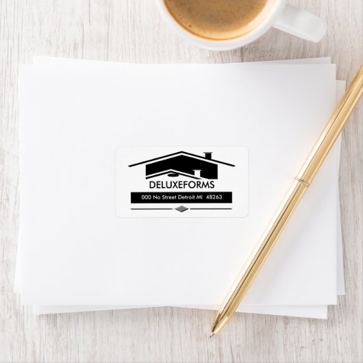 Black Roof Adressaufkleber (Insitu)