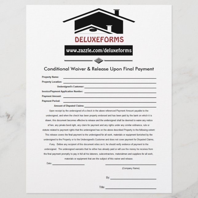 Black Roof Conditional Waiver Release Final (Vorderseite)