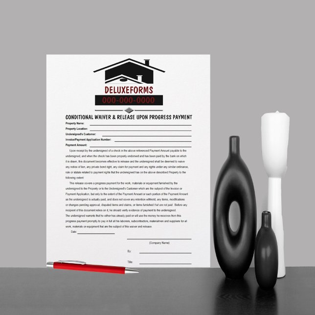 Black Roof Conditional Waiver & Release Payment (Von Creator hochgeladen)