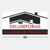 Black Roof Rechteckiger Aufkleber (Vorderseite)