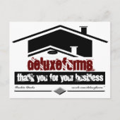 Black Roof Vielen Dank Postkarte (Vorderseite)