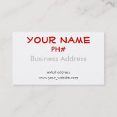 Black Roof Visitenkarte (Rückseite)