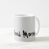 Black Rooster - Good Morning - Anpassbar Kaffeetasse (VorderseiteRechts)