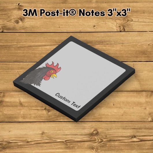 Black Rooster Post-it Klebezettel