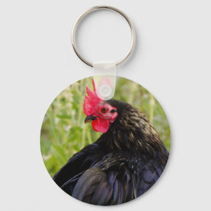 Black Rooster Schlüsselanhänger