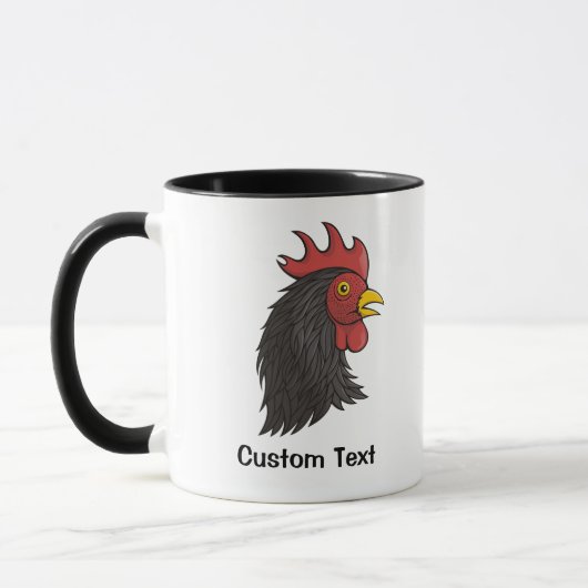 Black Rooster Tasse (Links)