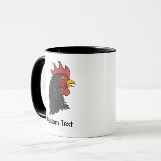 Black Rooster Tasse (Vorderseite Links)