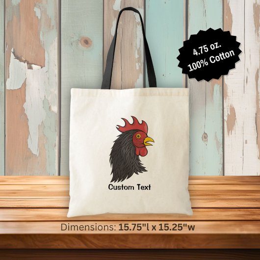 Black Rooster Tragetasche