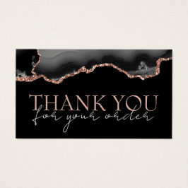 Black Rose Gold Age danke Ihnen Discount Card