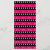 Black Rose Gold New Year Menu & Bubbly Champagner Menükarte (Rückseite)