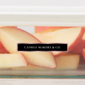 Black & Rose Gold Tamper Proof Thin Candle Jar Tin Etiketten (Befestigt)