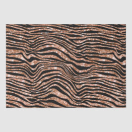 Black Rose Gold Zebra Glitzer Seidenpapier