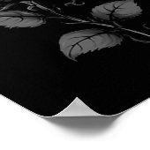 Black Rose Graphic Premium Tri-blend  Poster (Ecke)
