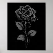 Black Rose Graphic Premium Tri-blend  Poster (Vorne)