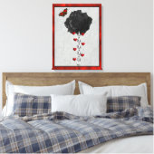 Black Rose Of Love Leinwanddruck (Insitu (Schlafzimmer))