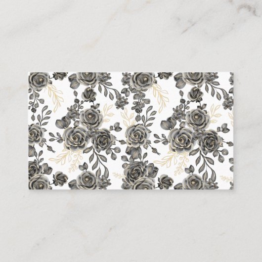 Black Rose Raffle Ticket Brautparty (Rückseite)