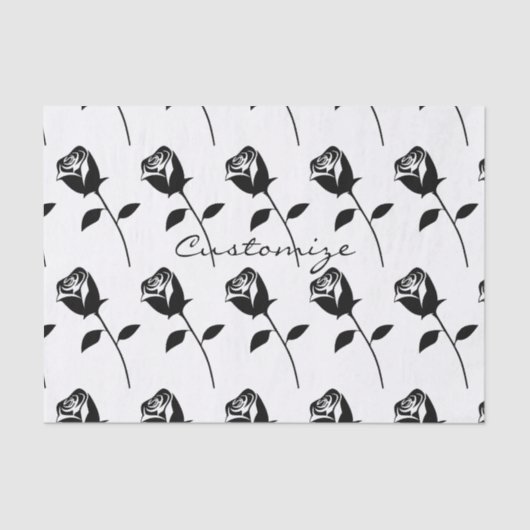 Black Rose Valentine Blume Thunder_Cove Seidenpapier (Vorderseite)