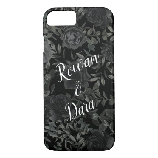 Black Rose Wedding Gothic Case-Mate iPhone Hülle (Rückseite)