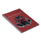 Black Roses Bluse Sei Deine Eigene Art von Schönhe Notizblock (Rechte Seite)