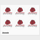 Black Roses Darts Charity Sticker (Blatt)
