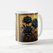 Black Roses Kaffeetasse (VorderseiteRechts)