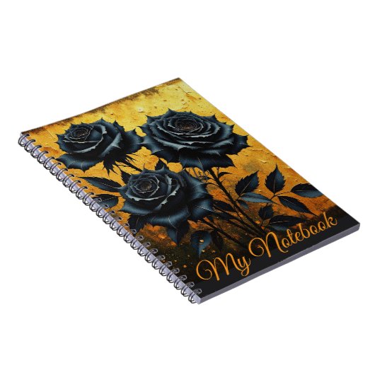 Black Roses Notizblock (Rechte Seite)