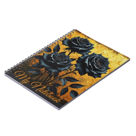 Black Roses Notizblock (Linke Seite)