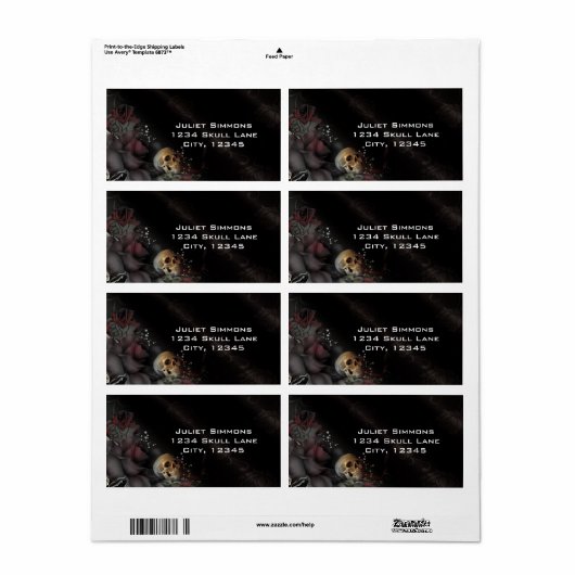 Black Roses + Skull Gothic Goth Fantasy Magic (Vorne)