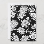 Black roses wedding einladung (Rückseite)