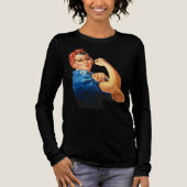 Black Rosie das Riveter-Shirt Tri-Blend Shirt (Vorderseite)