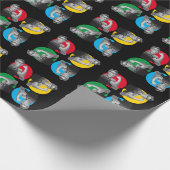 Black ROSIE RIVETER Print Wrapper Geschenkpapier (Ecke)