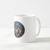 Black Rottweiler Kaffeetasse (VorderseiteRechts)