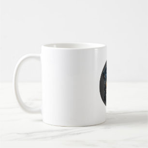 Black Rottweiler Kaffeetasse