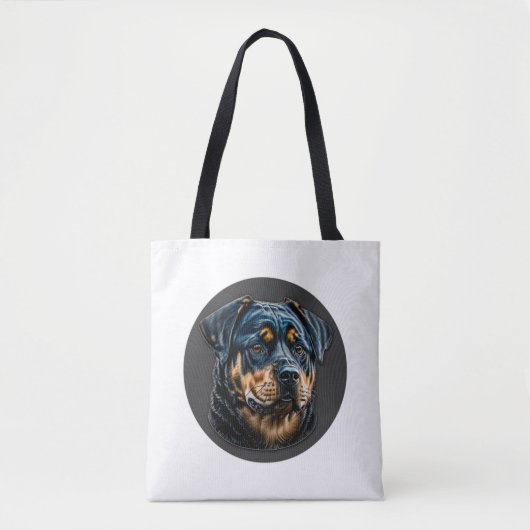 Black Rottweiler Tasche (Vorderseite)