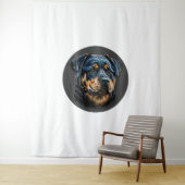 Black Rottweiler Wandteppich (Beispiel)
