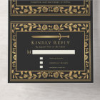 Black Royal Medieval Sword Wedding