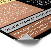 Black Rubbish Skip, Skip/Dumpster Company Poster (Ecke)