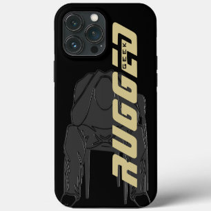 Black Rugged Geek Man Holding Head Thinking Man Case-Mate iPhone Hülle