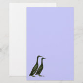 Black Runner Ducks Briefpapier (Vorne/Hinten)