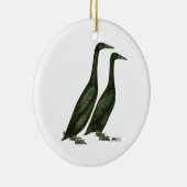 Black Runner Ducks Keramikornament (Rechts)