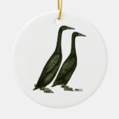 Black Runner Ducks Keramikornament (Vorne)