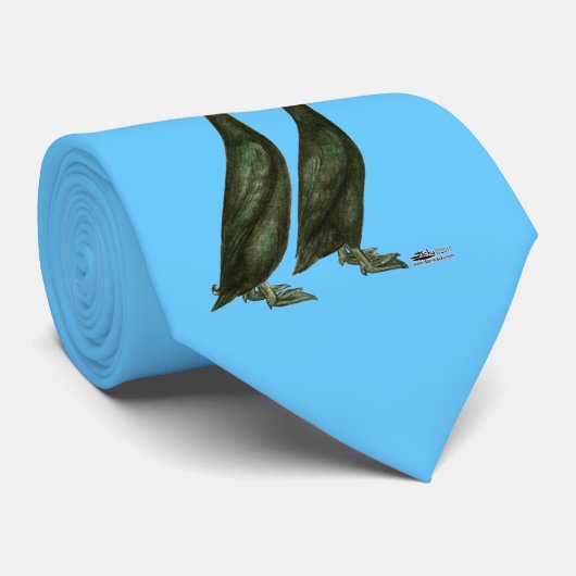 Black Runner Ducks Krawatte (Gerollt)