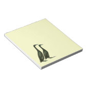 Black Runner Ducks Notizblock (angewinkelt)