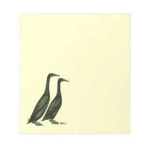 Black Runner Ducks Notizblock
