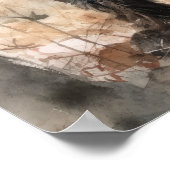 Black Russian Terrier Dog Art Print Poster (Ecke)